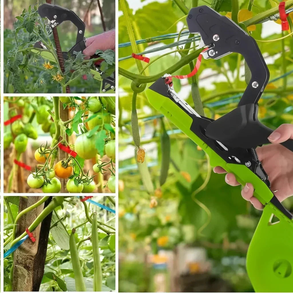 VineTether Pro Handheld Plant Tie Tool — Consistent Tension, Gentle Stem Fastening