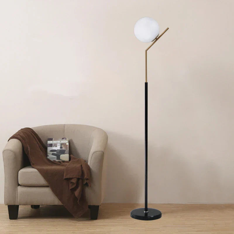 AuroraNova LED Floor Lamp With Remote And Marble Base