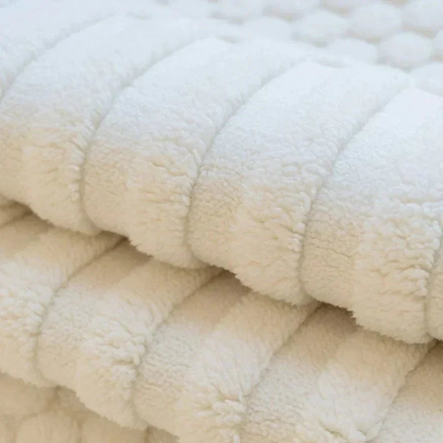 Cozy Cloud Thick Tuft Fleece Sofa Cover — Dense Pile, Upholstery Protector