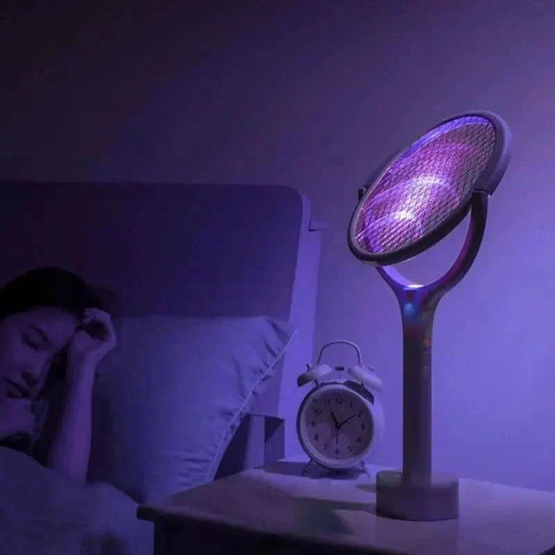 VoltGuard 5-In-1 Electric Mosquito Swatter — Cordless, Rechargeable, Integrated LED
