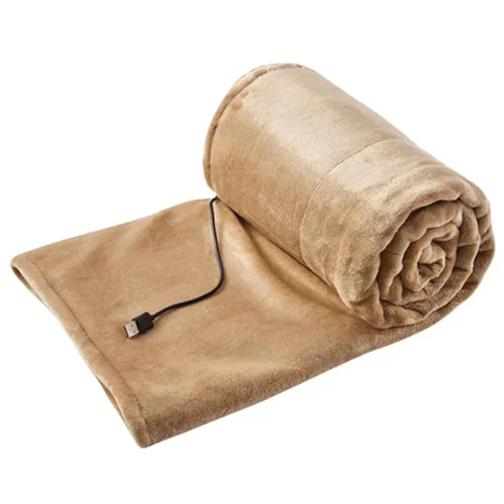 WarmGlide Compact USB Warming Blanket — 3 Heat Settings, Portable Electric Throw
