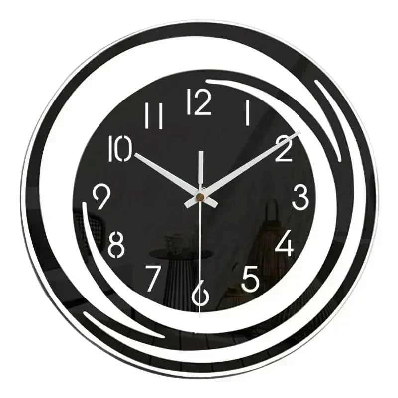 AuroraTime skandinavische Wanduhr aus Acryl — leises, stilvolles Design
