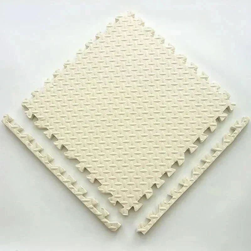 CuddleNest Baby-Spielmatte – 12 ineinandergreifende Teile, 2–3 cm dicke gepolsterte Bodenmatte