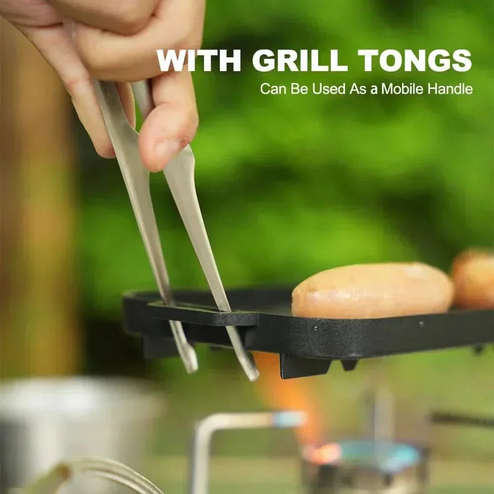 TrailForge Portable Mini Grill Plate Set — Outdoor Cooking Kit