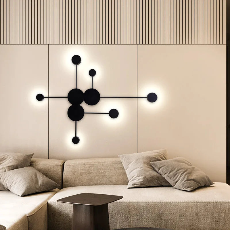 Solarae Geometric Wall Sculpture Lamp for Modern Spaces