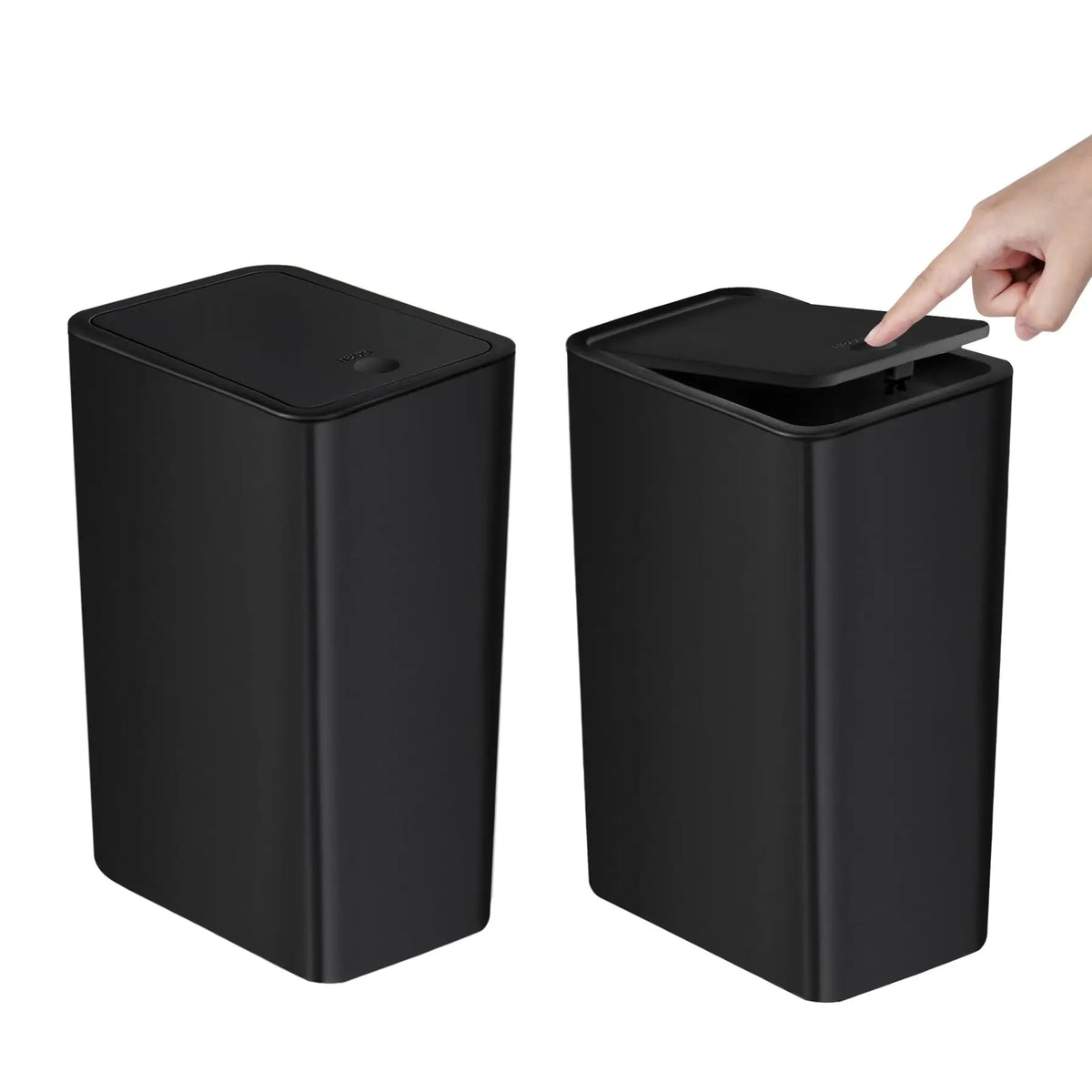 SmartClean 10L Bathroom Trash Can — Hygienic Push Lid