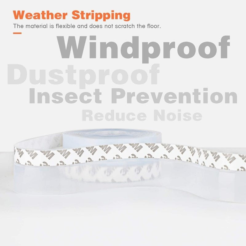 Self-Adhesive Door Bottom Seal Strip — Draft Protection