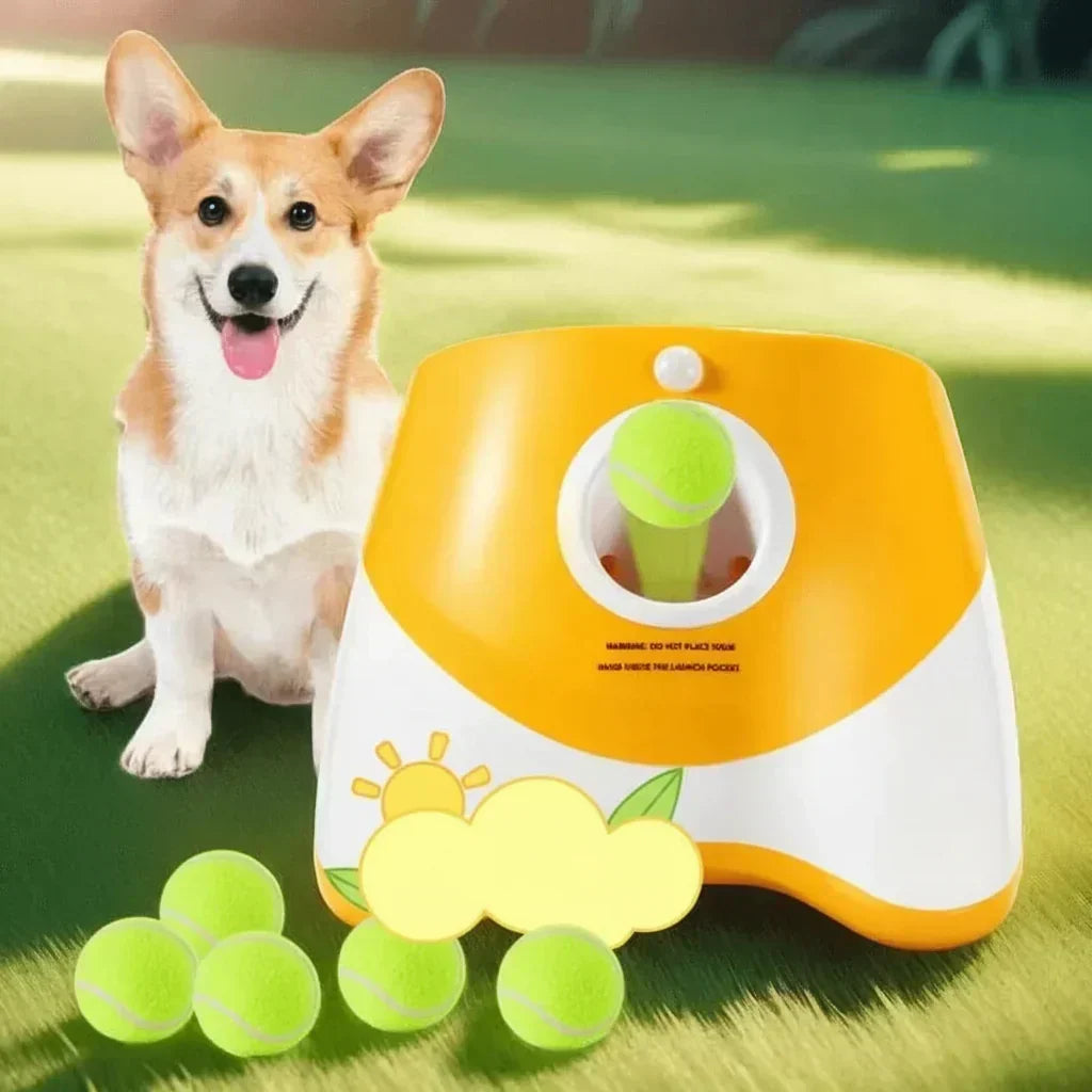 FetchNova Deluxe Pro Automatic Ball Thrower — Automated Toss System