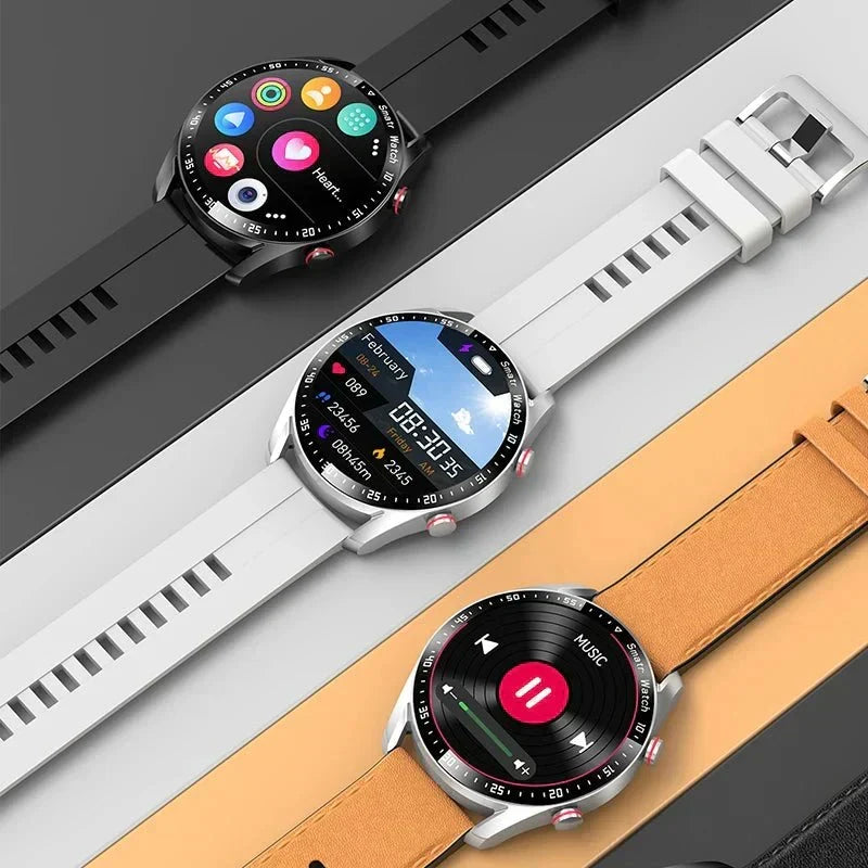 PulseNova Premium Men's Smartwatch — ECG Monitor, PPG Sensor, Call Function