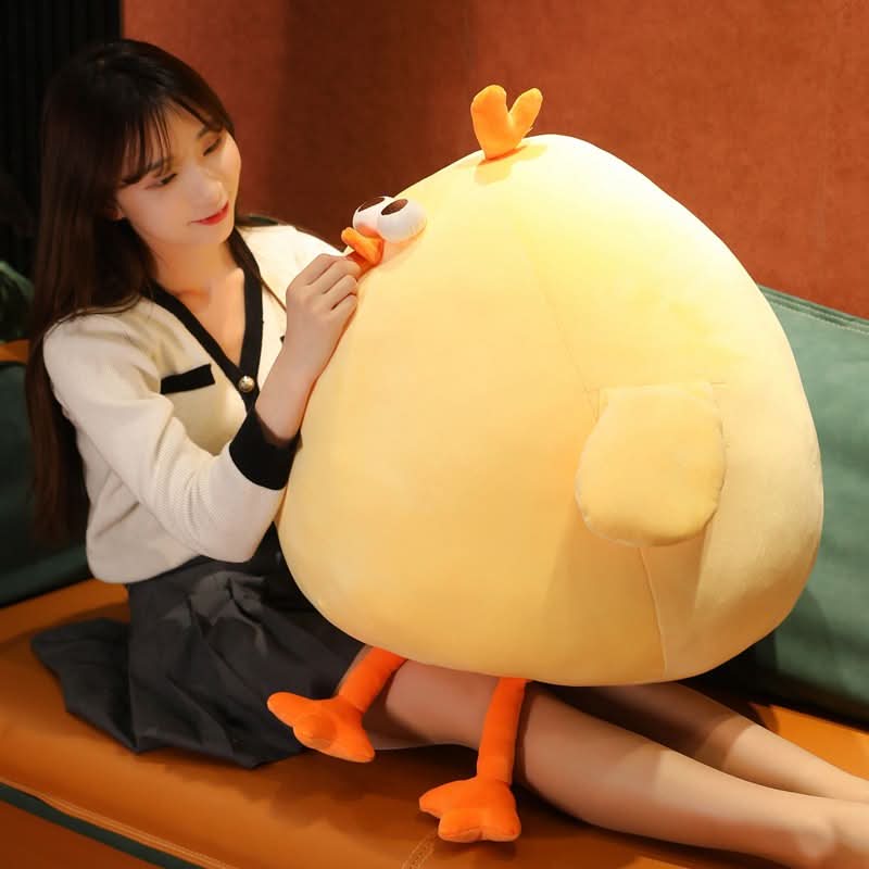 CloudCuddle Giant Plush Chick — Oversized Stuffed Bird, Resilient Inner Filling