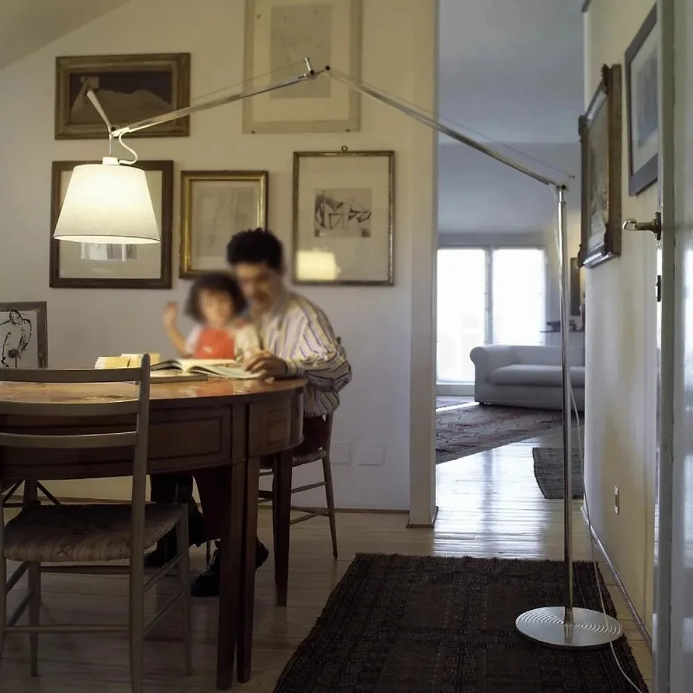 Haneul | Long-Arm Floor Lamp In Korean Scandi Style