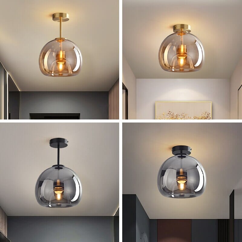 CelestiaNova Glass Globe Wall Lamp For Living Room
