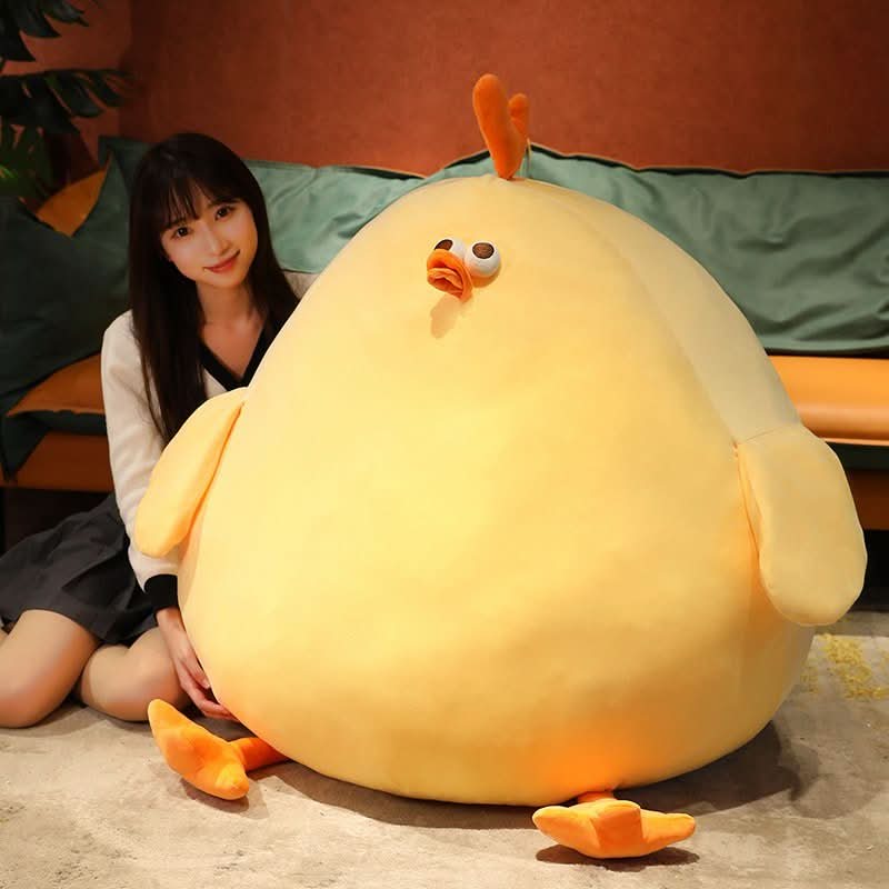 CloudCuddle Giant Plush Chick — Oversized Stuffed Bird, Resilient Inner Filling