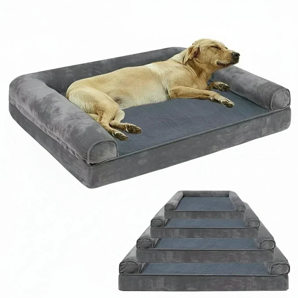 CalmNest Orthopedic Memory Foam Dog Bed — Water Repellent Cover, Plush Comfort