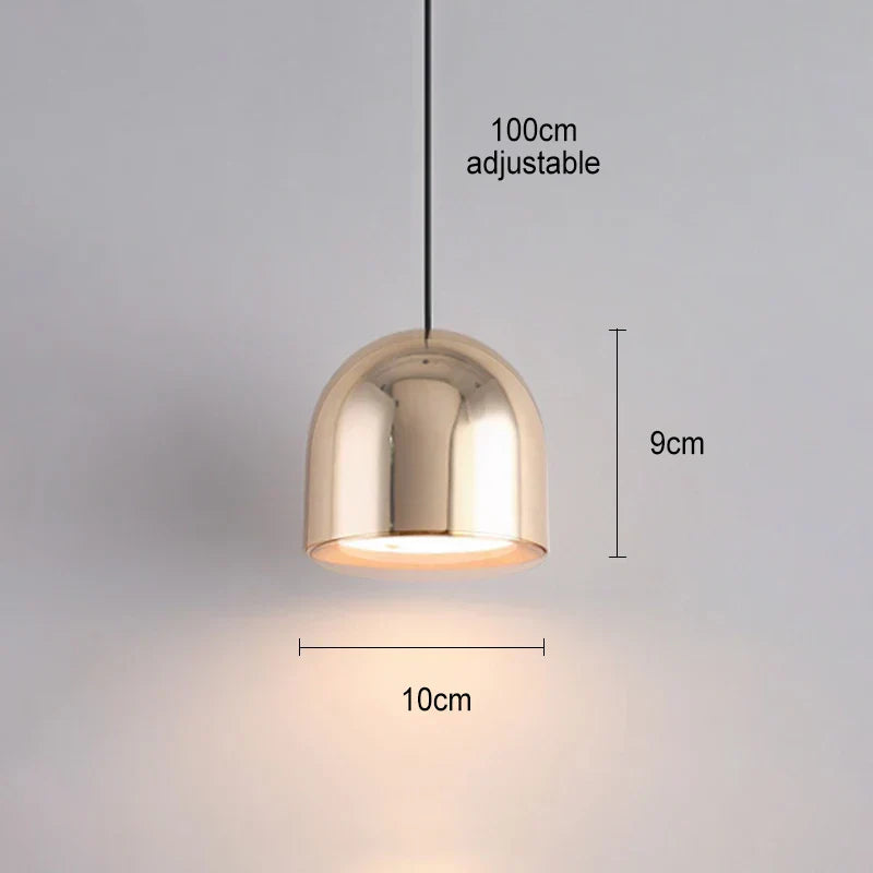 KairoLume Long Line Pendant Light in Aluminum Clear Glow