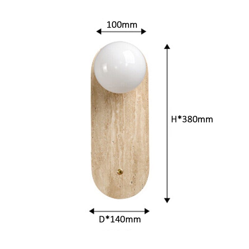 NovaLoom | Marble Glow Lamp for Boho Wabi-Sabi Homes