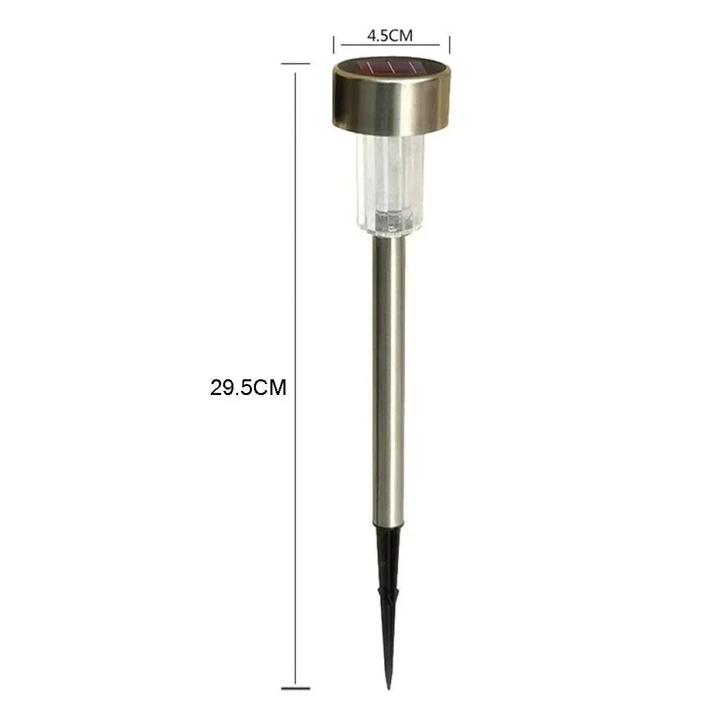 Solar-LED-Gartenlampe — Wetterfest, energieeffizient, integrierter Lichtsensor