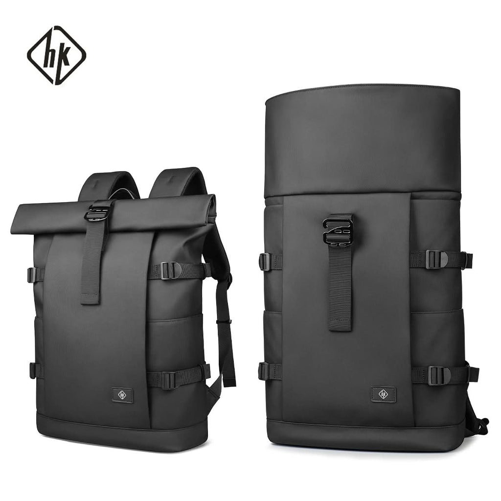 TrailNova Expandable Outdoor Backpack — Laptop Compartment, Roll-Top Closure, Large Capacity