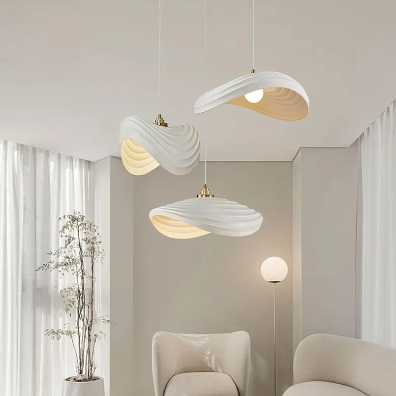 SylvaLumen Resin LED Pendant Light In Wabi Sabi Style Dimmable