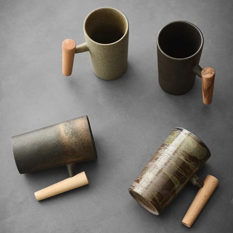 Arcadia Lane Nordic Earth Latte Cups — Handmade, Grounded Design