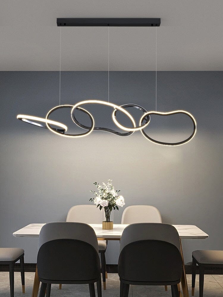 Cirque Ring Pendant Light in Rose Gold or Gold Finish