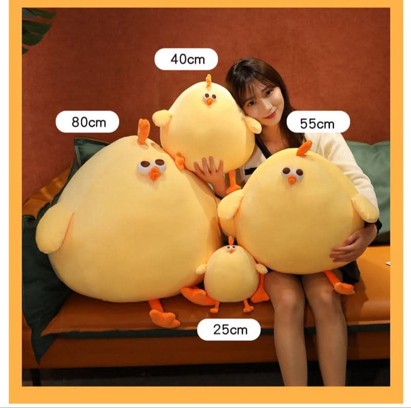CloudCuddle Giant Plush Chick — Oversized Stuffed Bird, Resilient Inner Filling