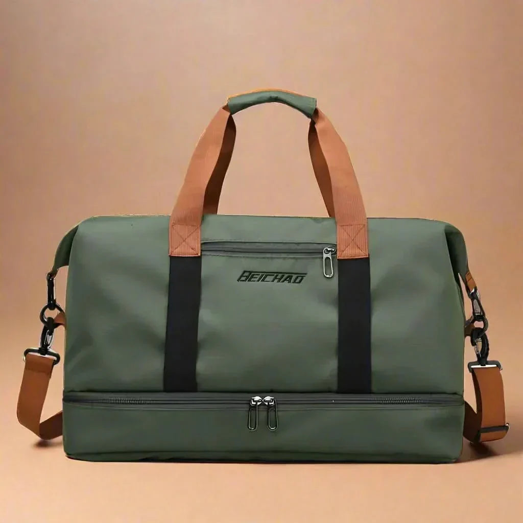 PulseFlex Pro Reisetasche — 46 x 25 x 28 cm Handgepäcktasche mit mehreren Fächern