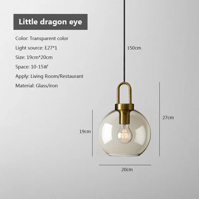 AstraLume Smoke Glass Pendant Light for Modern Spaces