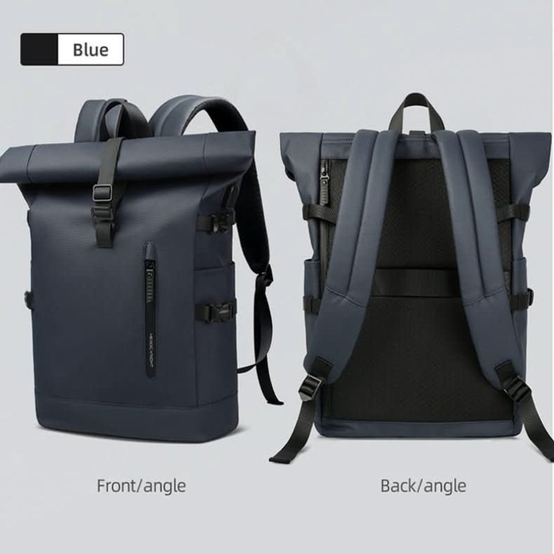 TrailMate Expandable Roll-Top Backpack — Large Capacity, Dedicated Laptop Compartment