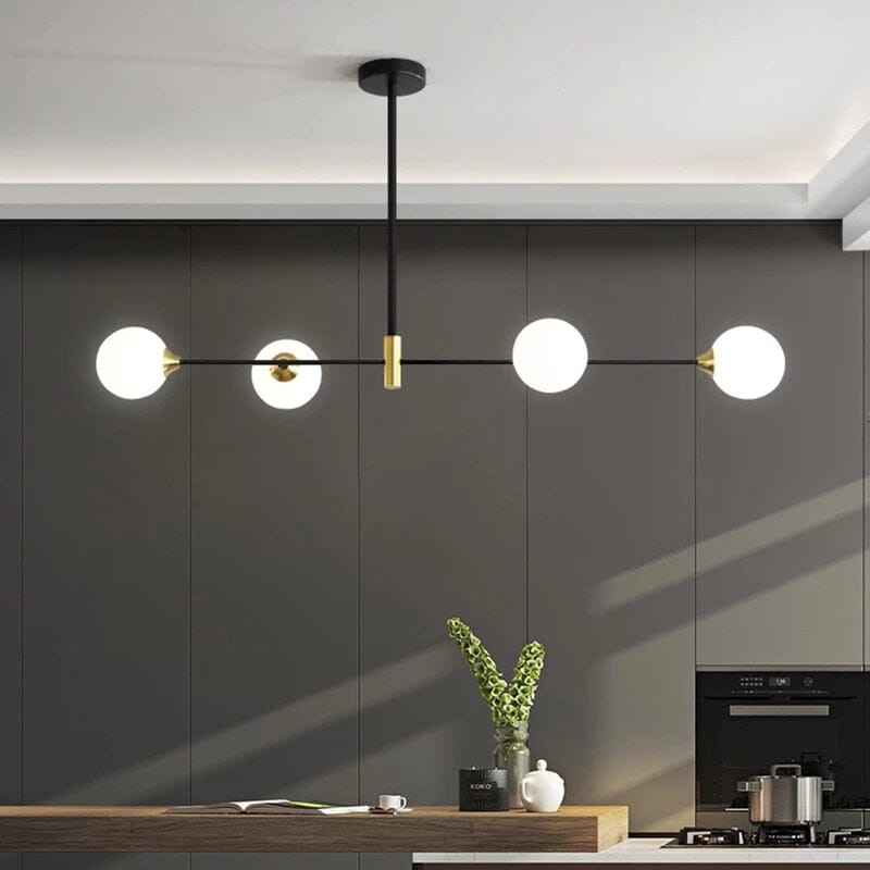 LumaBean Glass Orb Pendant Light with Soft LED Glow