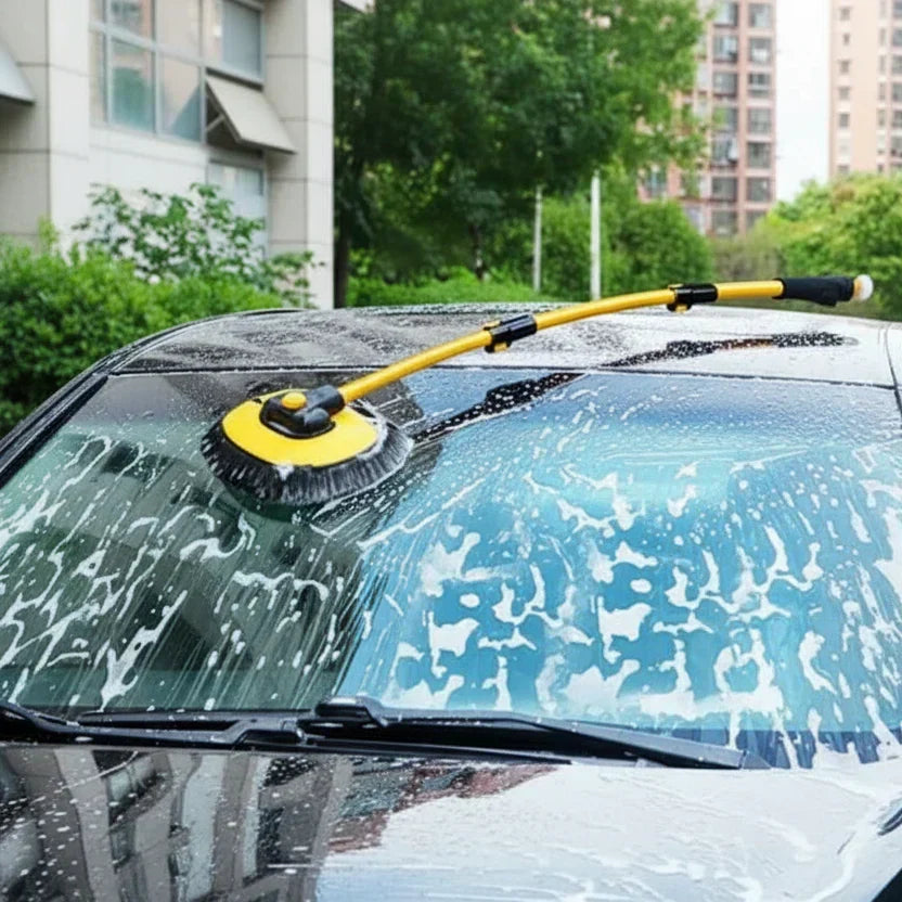 AeroSweep Pro Telescopic Chenille Car Wash Mop — Thick-Pile Cleaning Brush