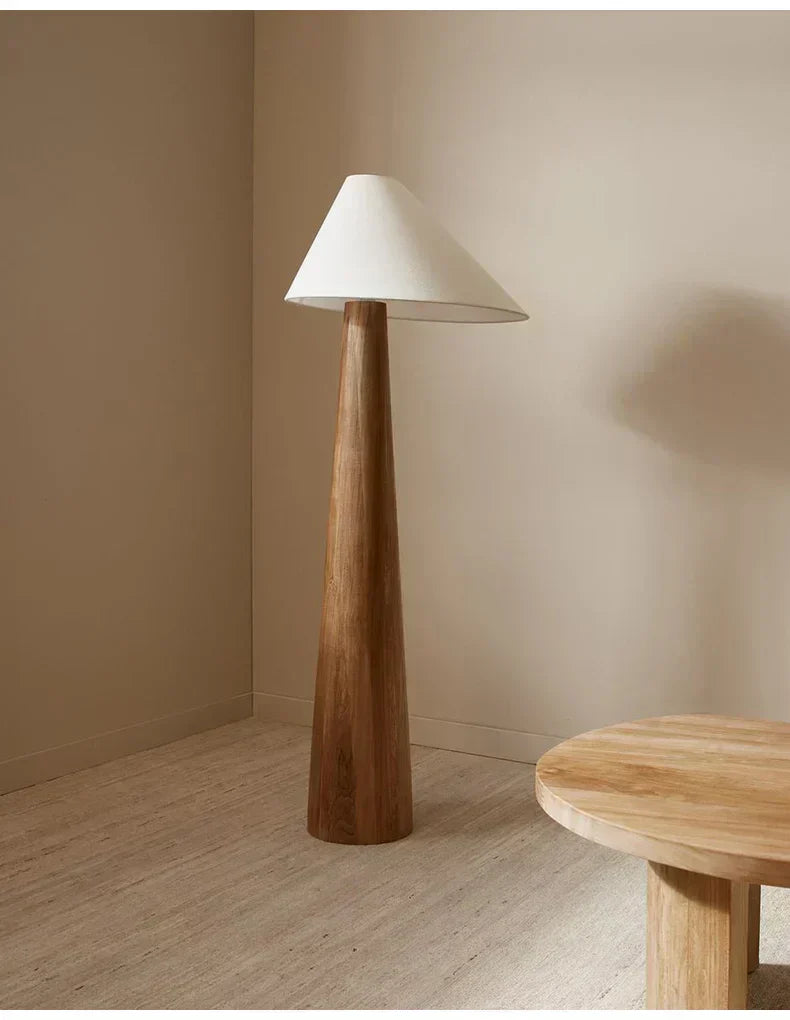 Kitsune Oak Floor Lamp In Timeless Japanese Japandi Style
