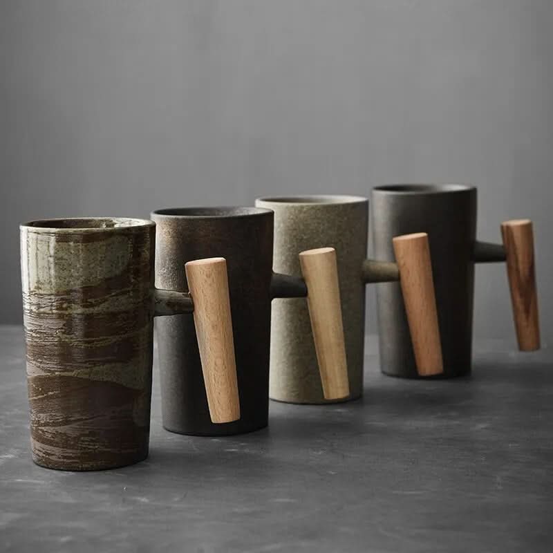 Arcadia Lane Nordic Earth Latte Cups — Handmade, Grounded Design