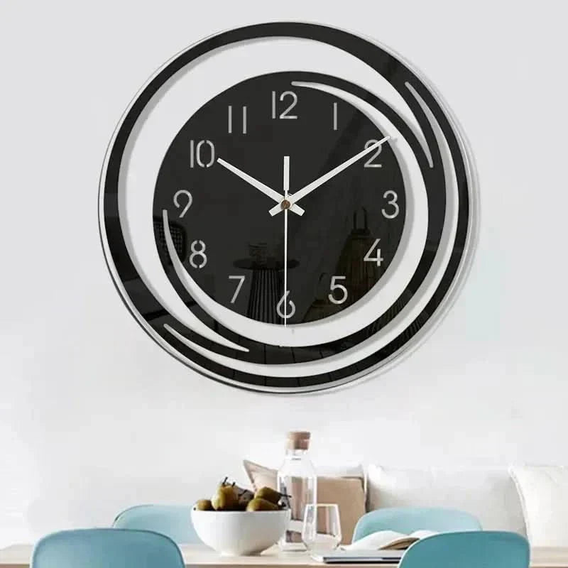 AuroraTime skandinavische Wanduhr aus Acryl — leises, stilvolles Design