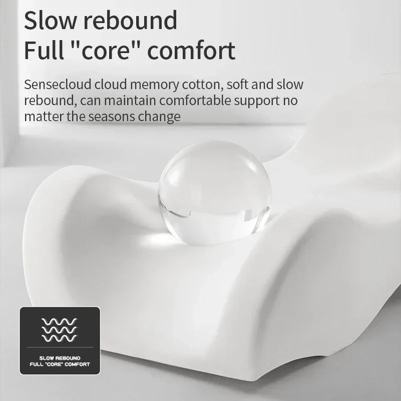 DriveEase Integrated Car Neck and Lumbar Support Cushion — Memory Foam Core