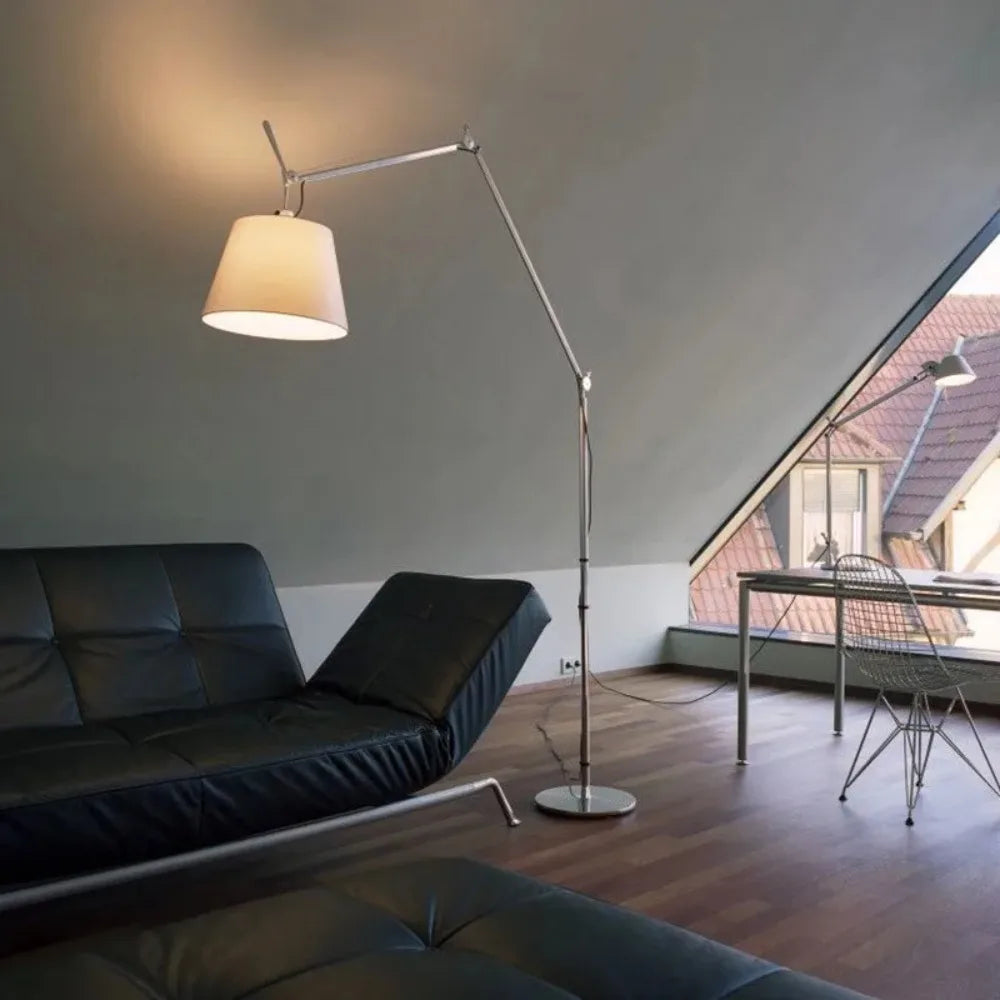 Haneul | Long-Arm Floor Lamp In Korean Scandi Style