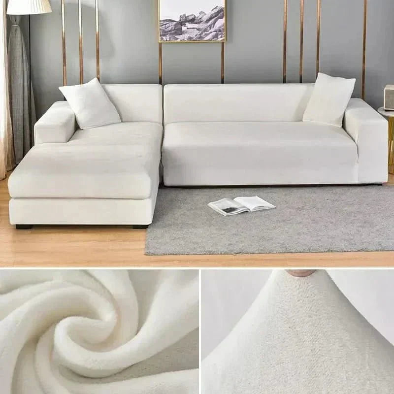 VelvetFlex-Sofabezug — luxuriös weich, vollständig elastisches Design