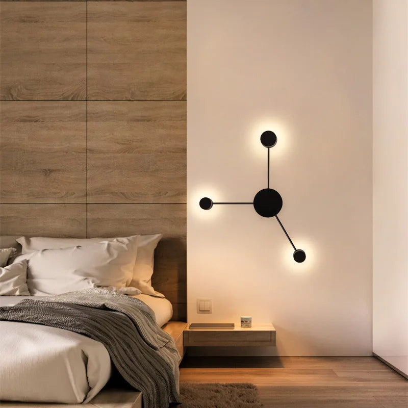 Solarae Geometric Wall Sculpture Lamp for Modern Spaces