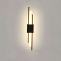 NovaGlow moderne LED-Wandleuchte — Rahmen aus Metall und Acryl, drei Lichtfarben
