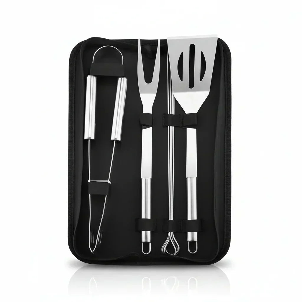 BlazeChef Elite Grillbesteck-Set aus Edelstahl — langlebige Grillutensilien