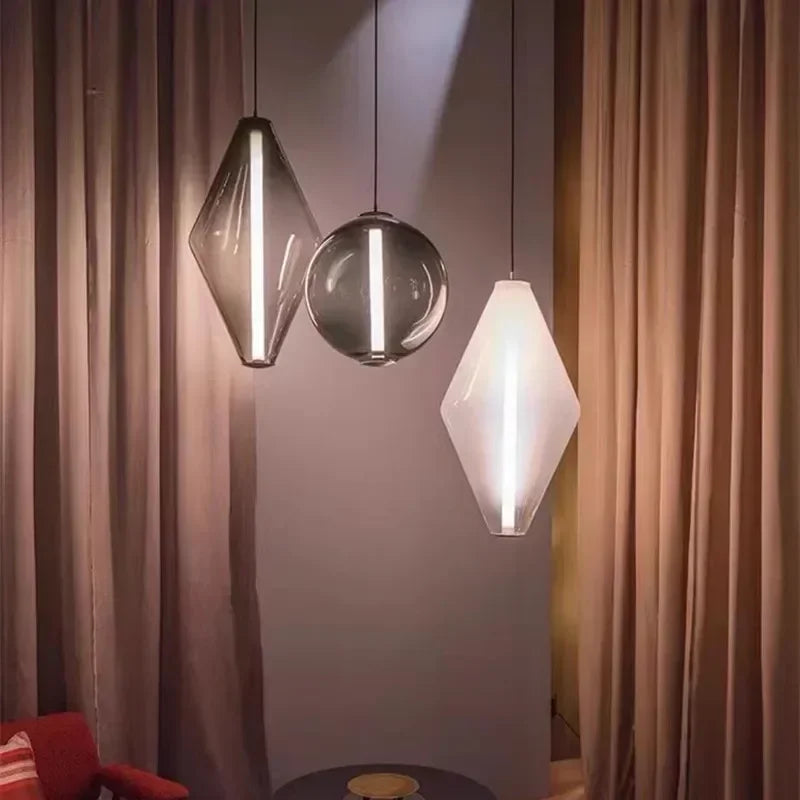Lumiya | Scandinavian Glass Pendant For Bedroom And Dining