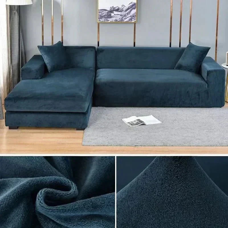 VelvetFlex-Sofabezug — luxuriös weich, vollständig elastisches Design