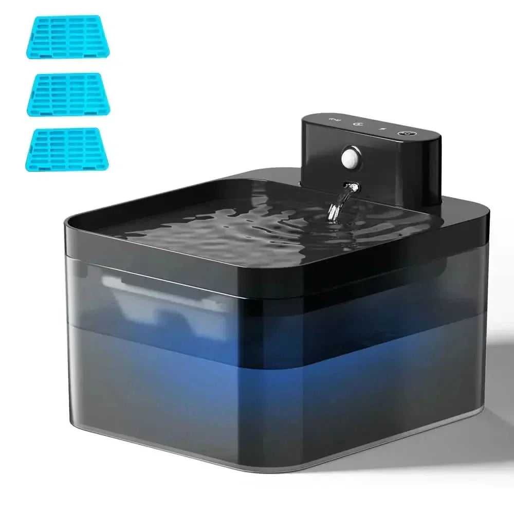 AquaPulse Smart Cat Fountain — Motion Sensor Activation & Integrated Filtration System