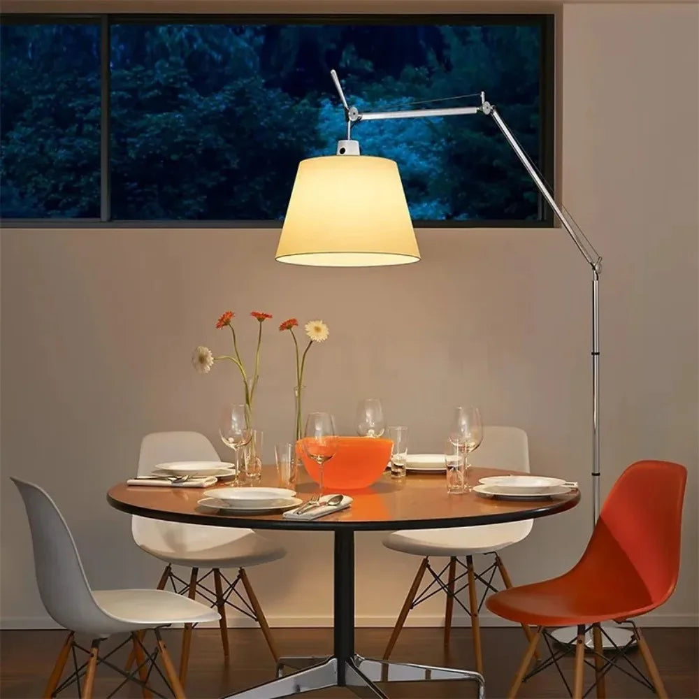 Haneul | Long-Arm Floor Lamp In Korean Scandi Style
