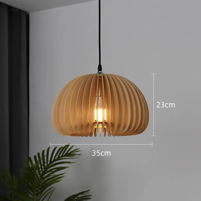OakVale Pumpkin Pendant Light With Adjustable Height