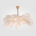 O'Moore Nordic Luxury Pendant Light, Brass/Feather | ventumra