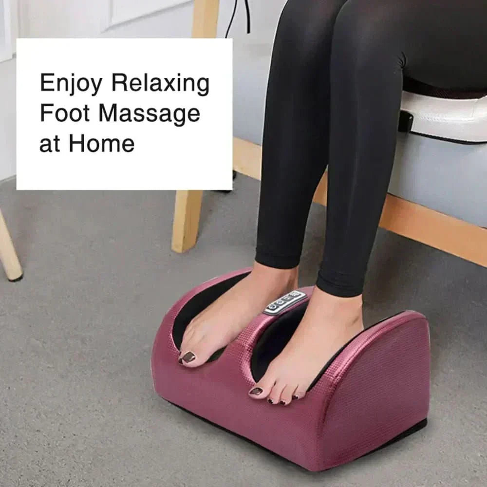 Auralux Shiatsu Foot Massager – Heat, 12 3D Massage Balls, Timer