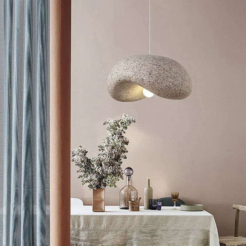 Mori Wabi Sabi Pendant Light With Metalwork Finish
