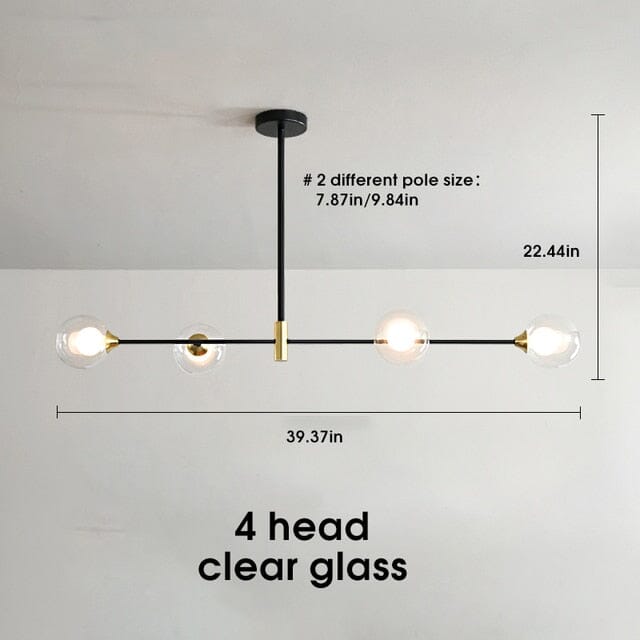 LumaBean Glass Orb Pendant Light with Soft LED Glow