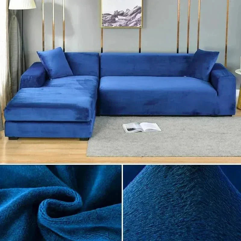VelvetFlex-Sofabezug — luxuriös weich, vollständig elastisches Design